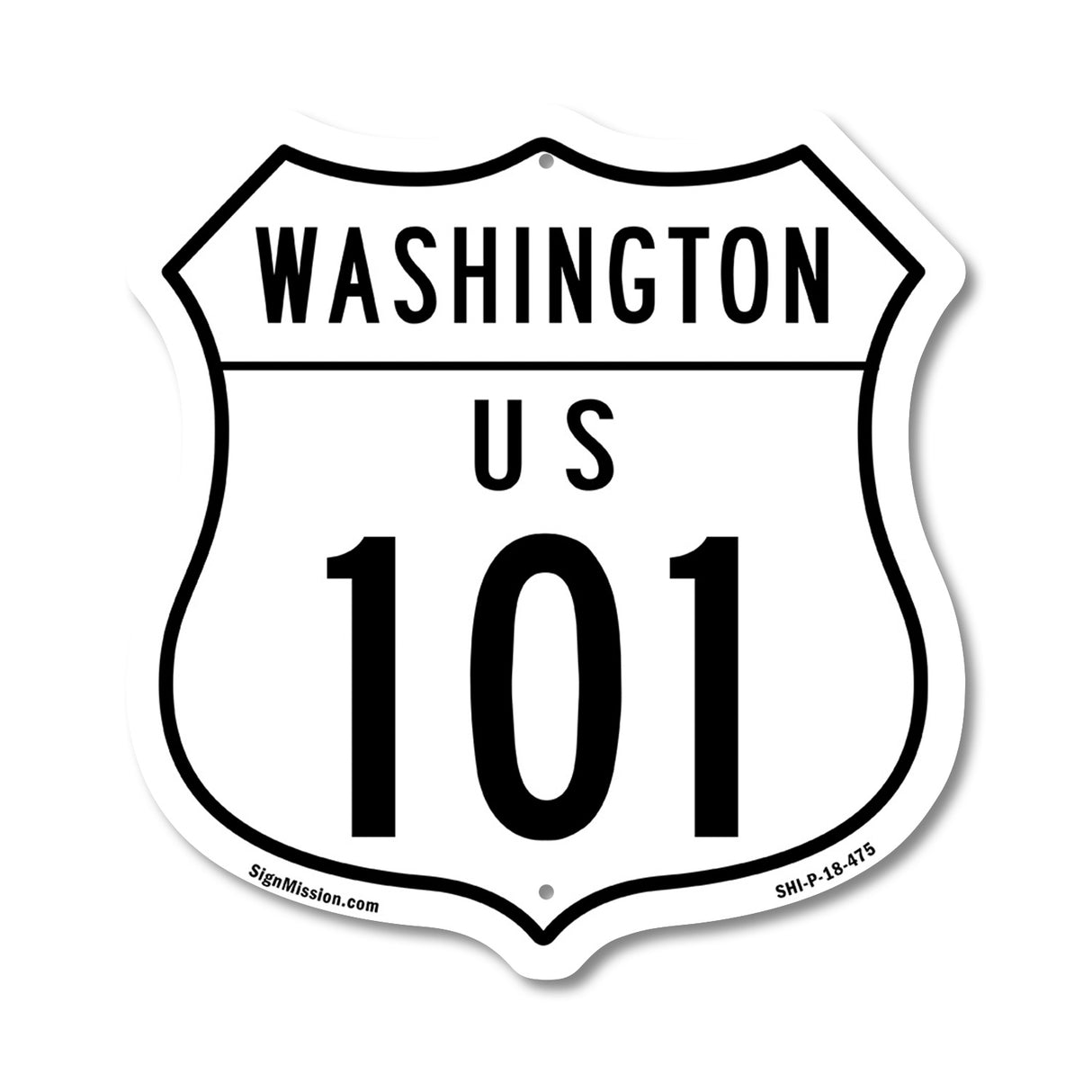 Washington Route Marker Shield Sign Us 101