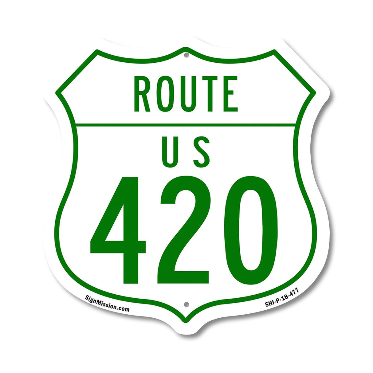 Route Marker Shield Sign Us 420