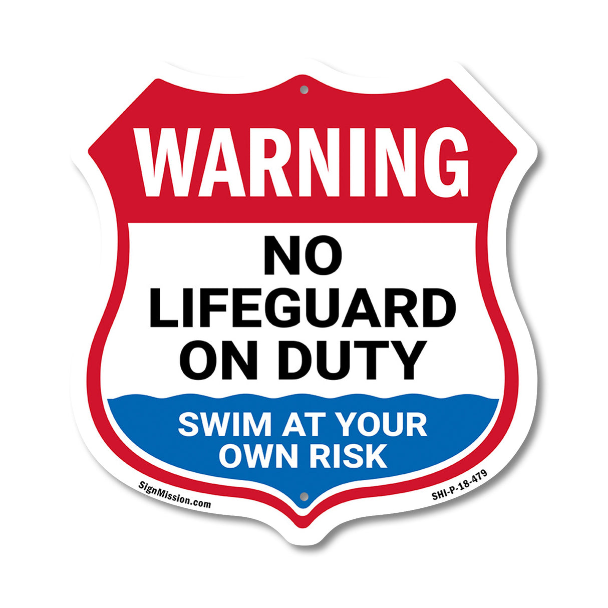 Warning No Lifeguard On Duty