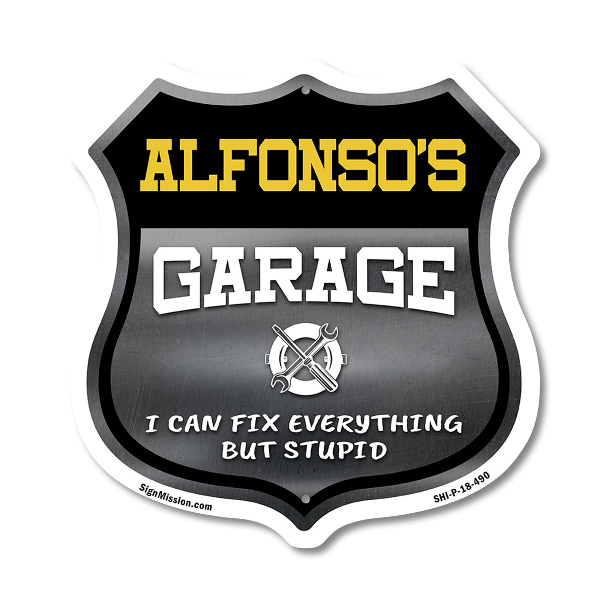Alfonso's Garage I Can Fix Everything But Stupid