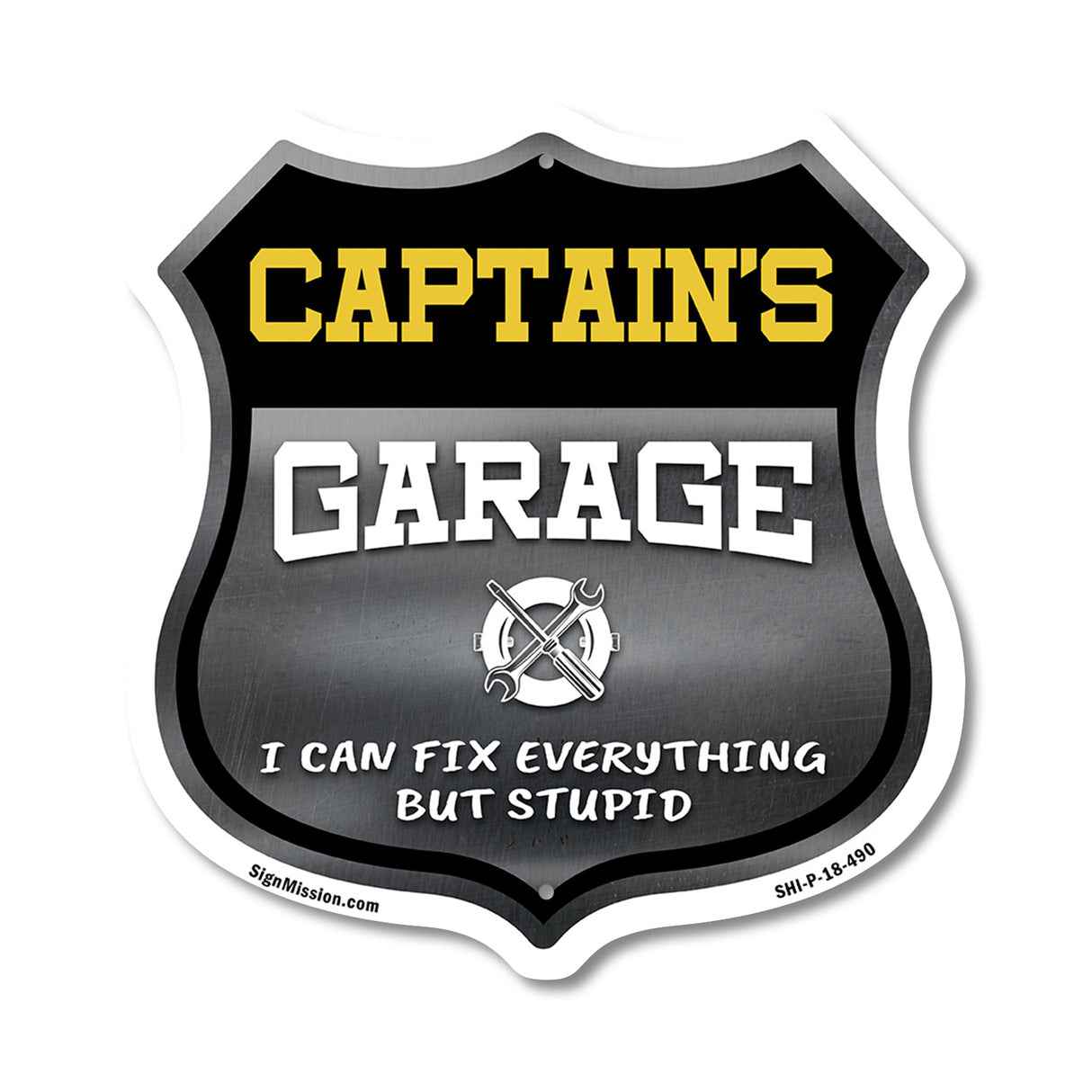 Captain's Garage I Can Fix Everything But Stupid