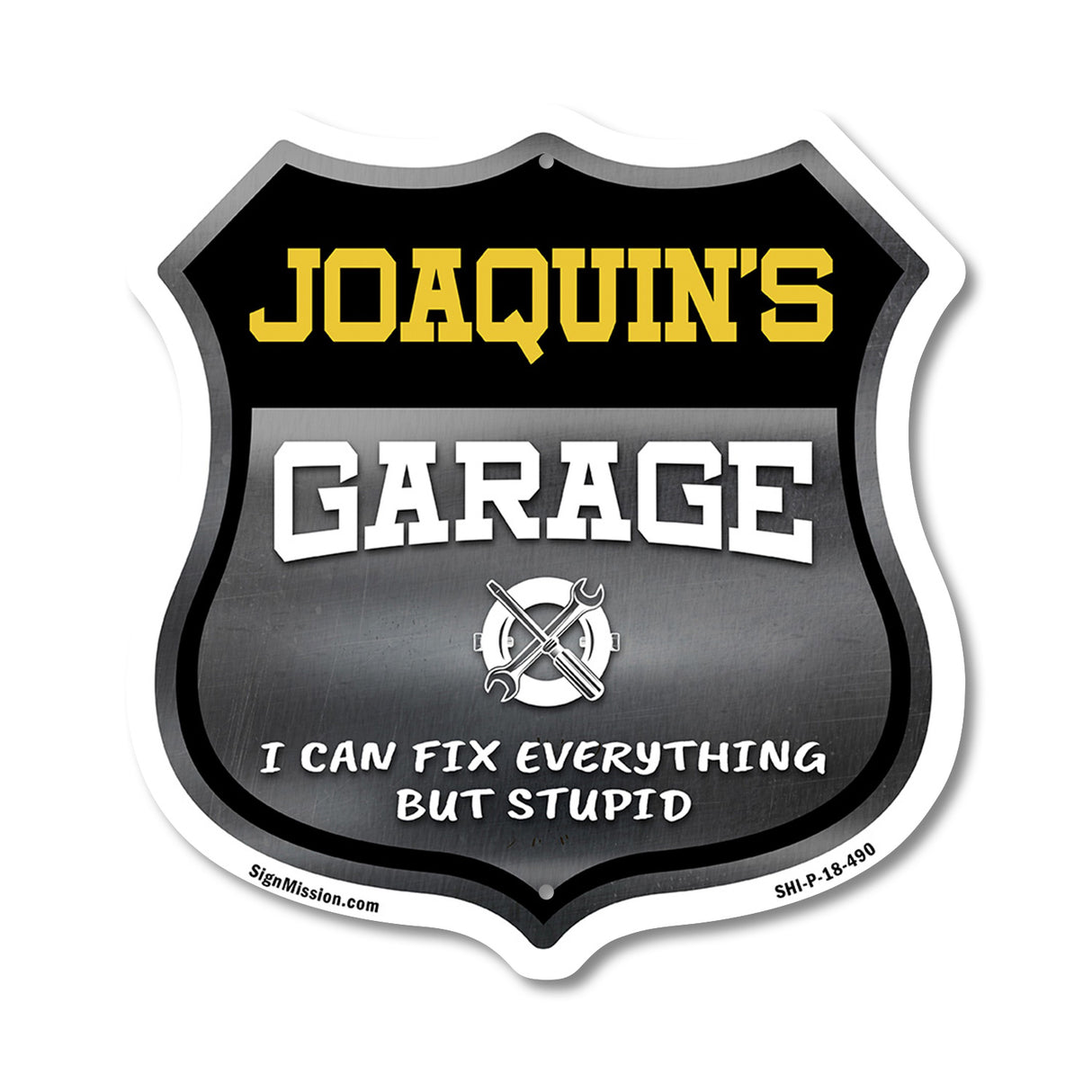 Joaquin's Garage I Can Fix Everything But Stupid