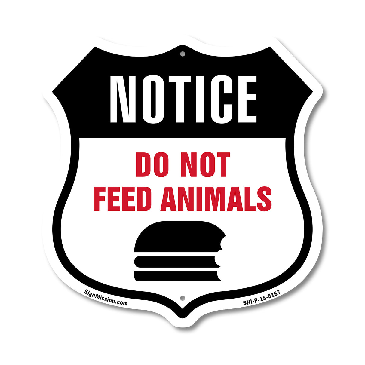 Notice Do Not Feed Animals