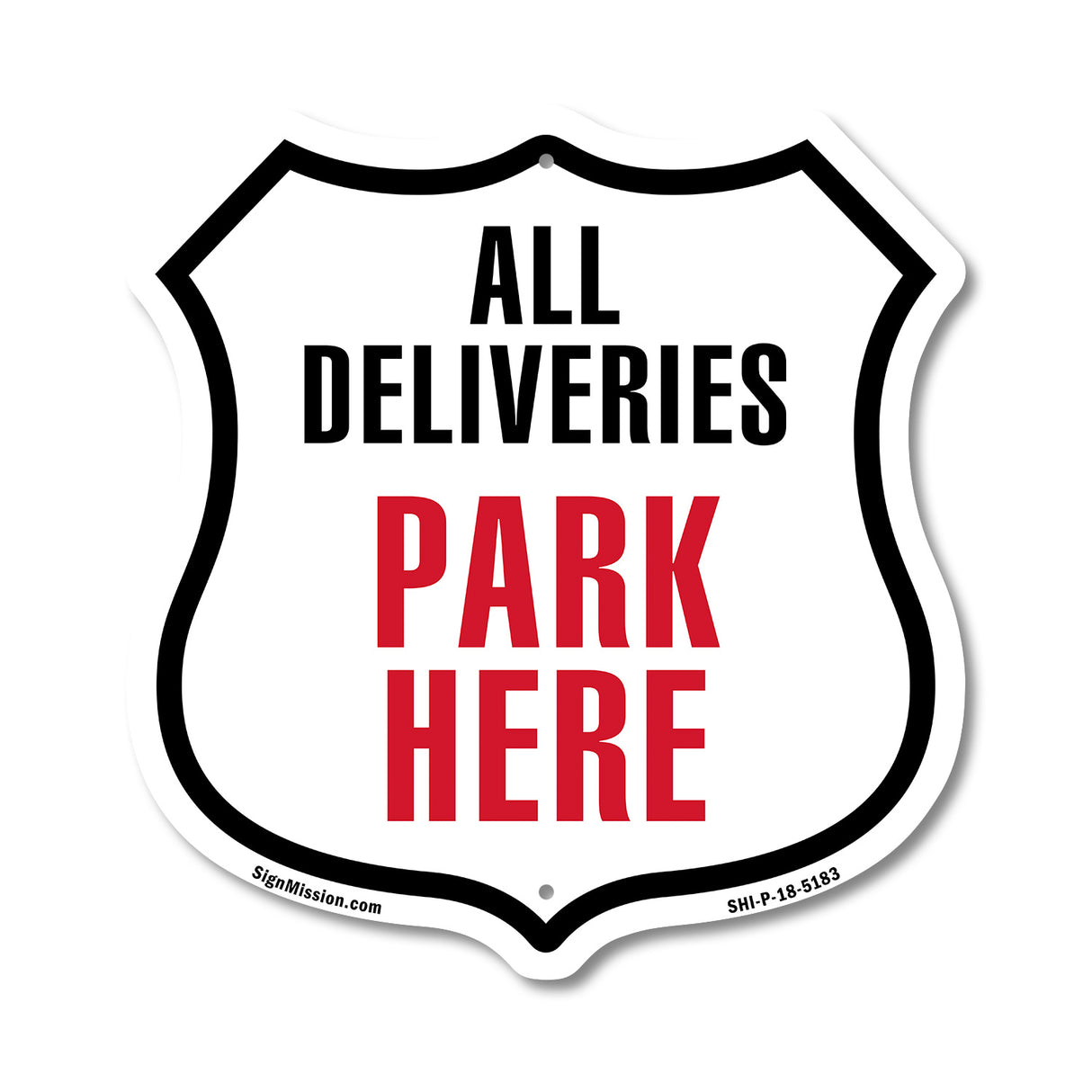 All Deliveries Park Here