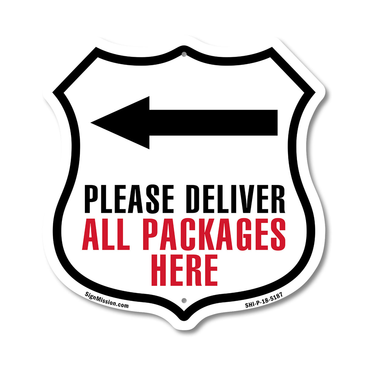 Please Deliver All Packages Here Left