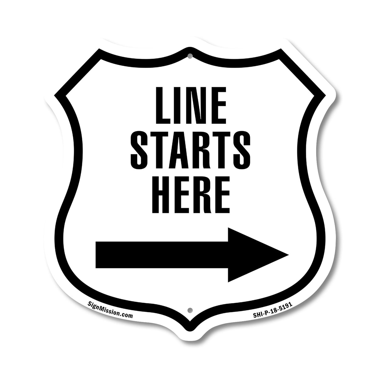 Line Starts Here Right