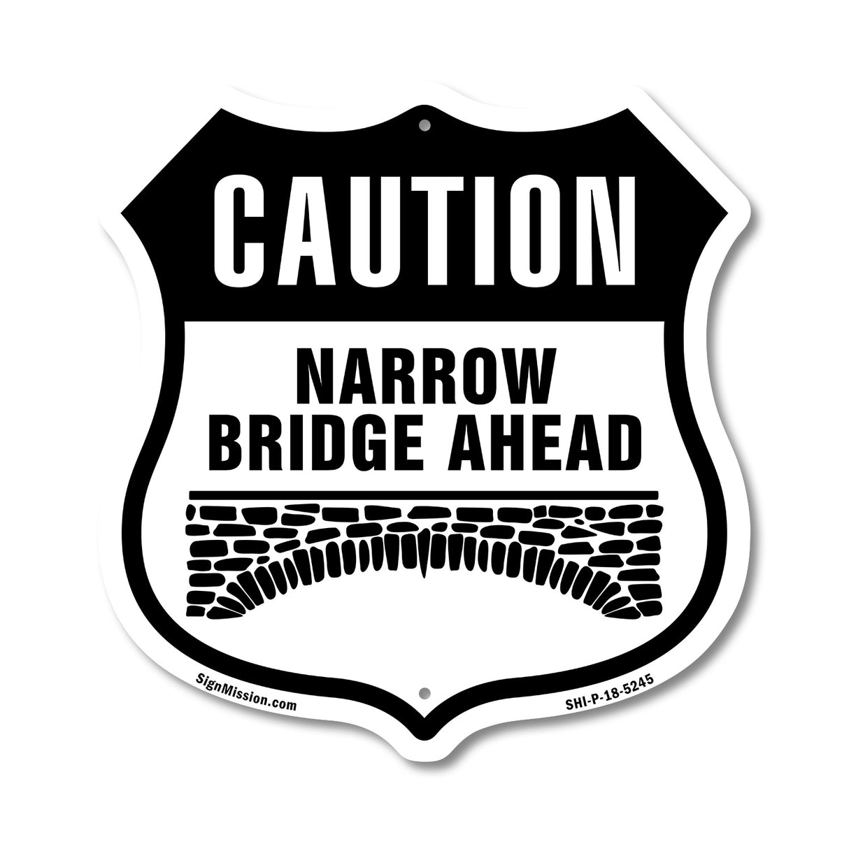 Caution Narrow Bridge Ahead
