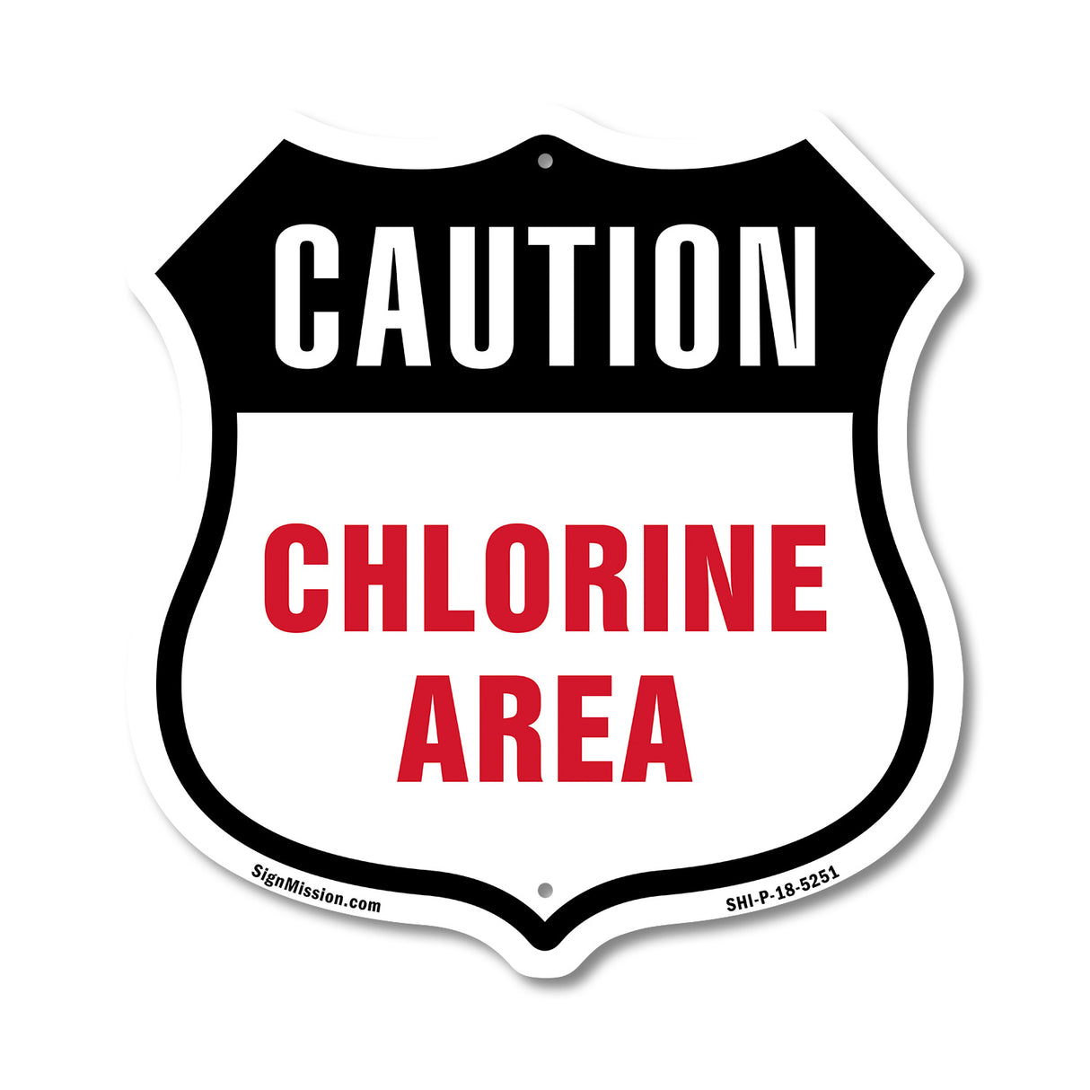 Caution Chlorine Area