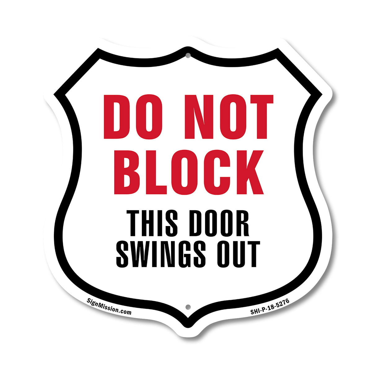 Do Not Block This Door Swings Out