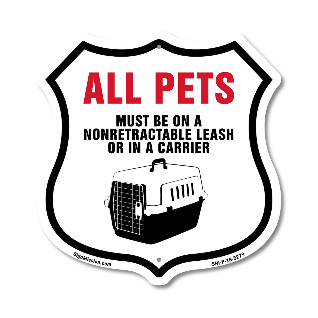 All Pets Must Be On A Non-Retractable Leash Or In A Carrier
