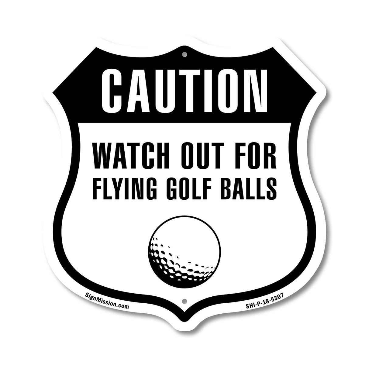 Caution Watch For Flying Golf Balls
