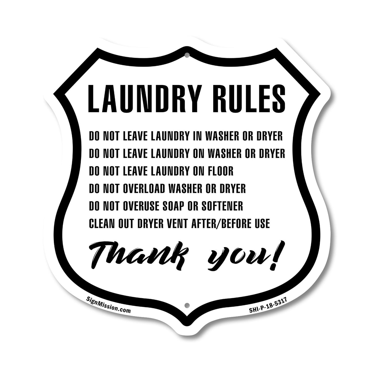 Laundry Rules