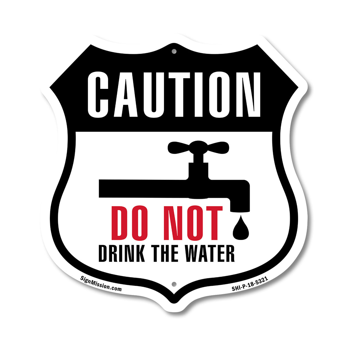 Notice Do Not Drink Water