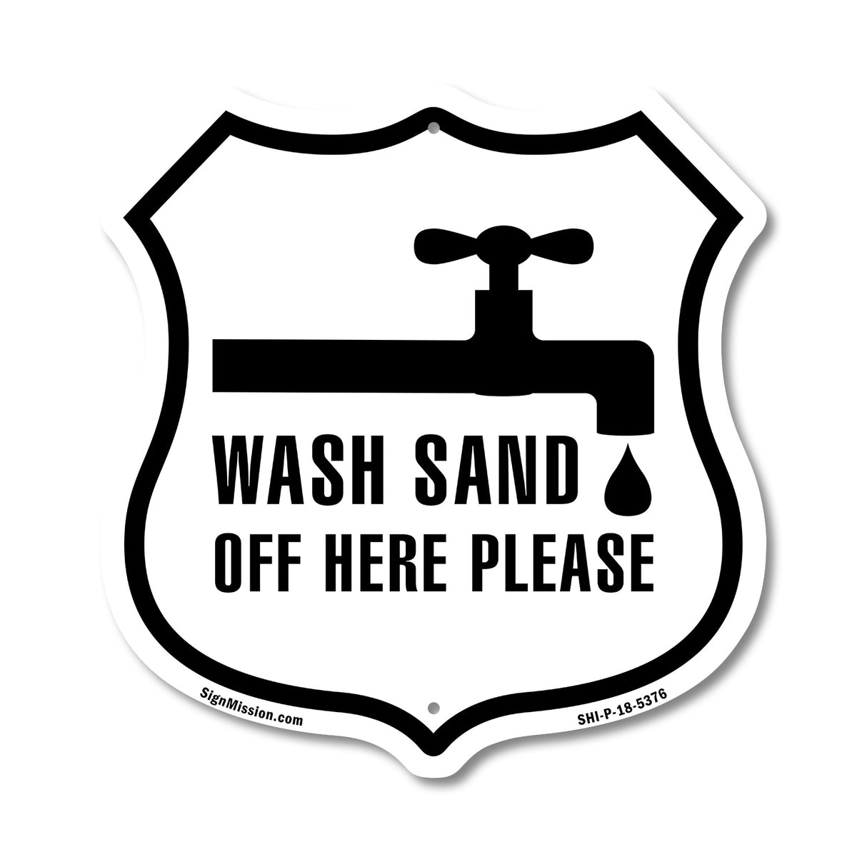 Wash Sand Off Here Please