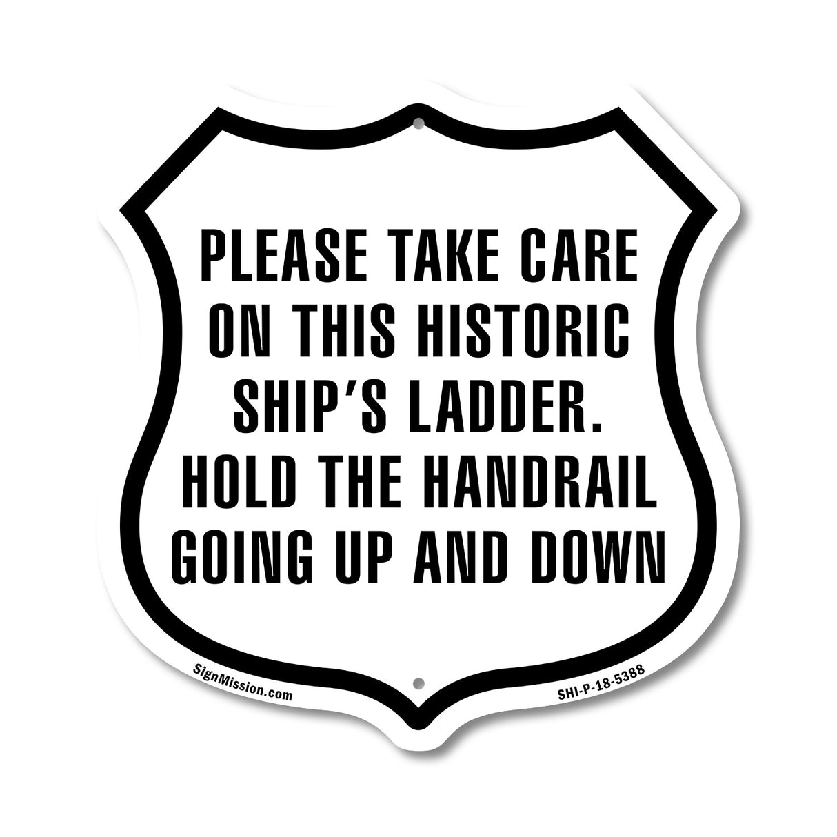 Please Take Care On This Historic Ships Ladder Hold The Handrail Going Up And Down