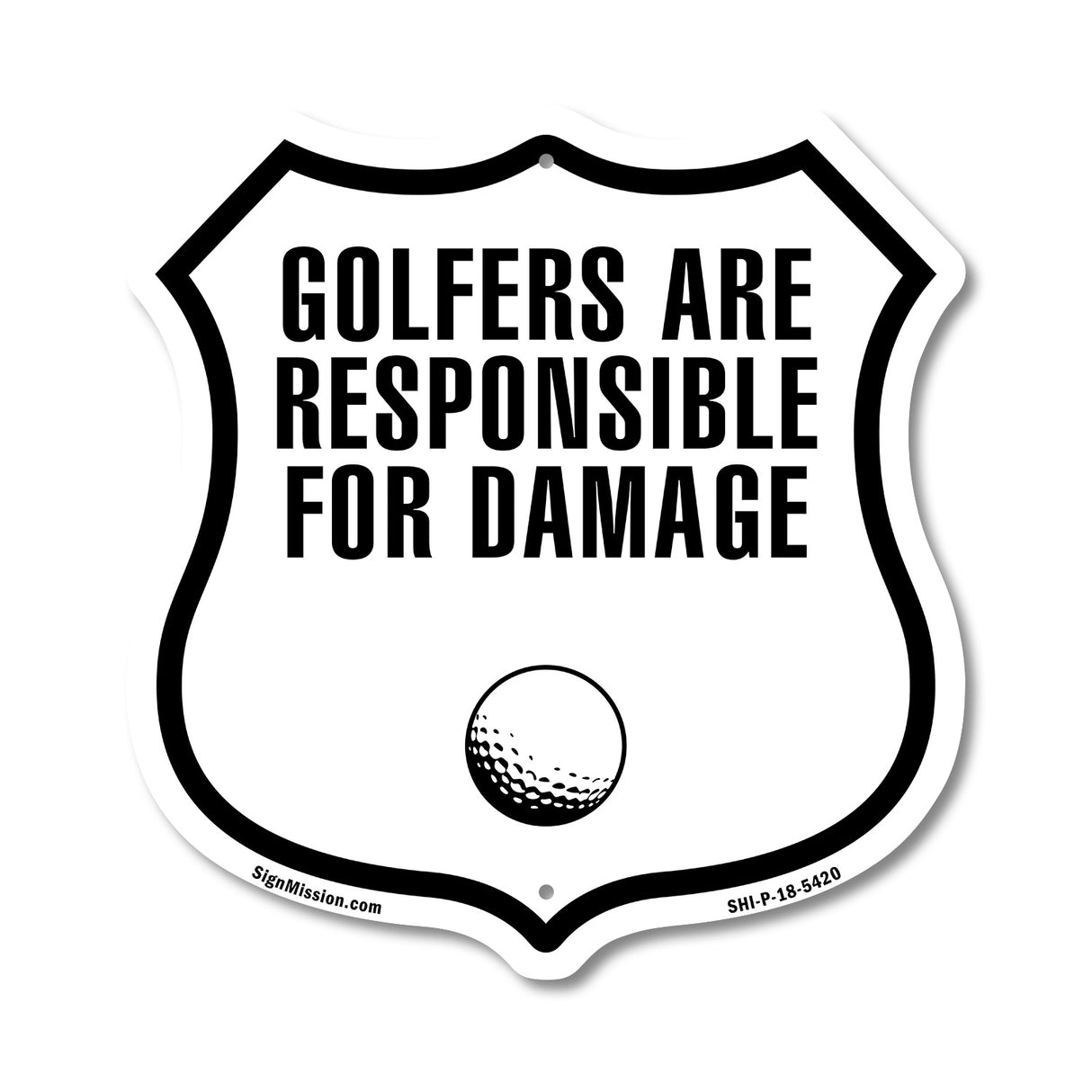 Golfers Are Responsible For Damage