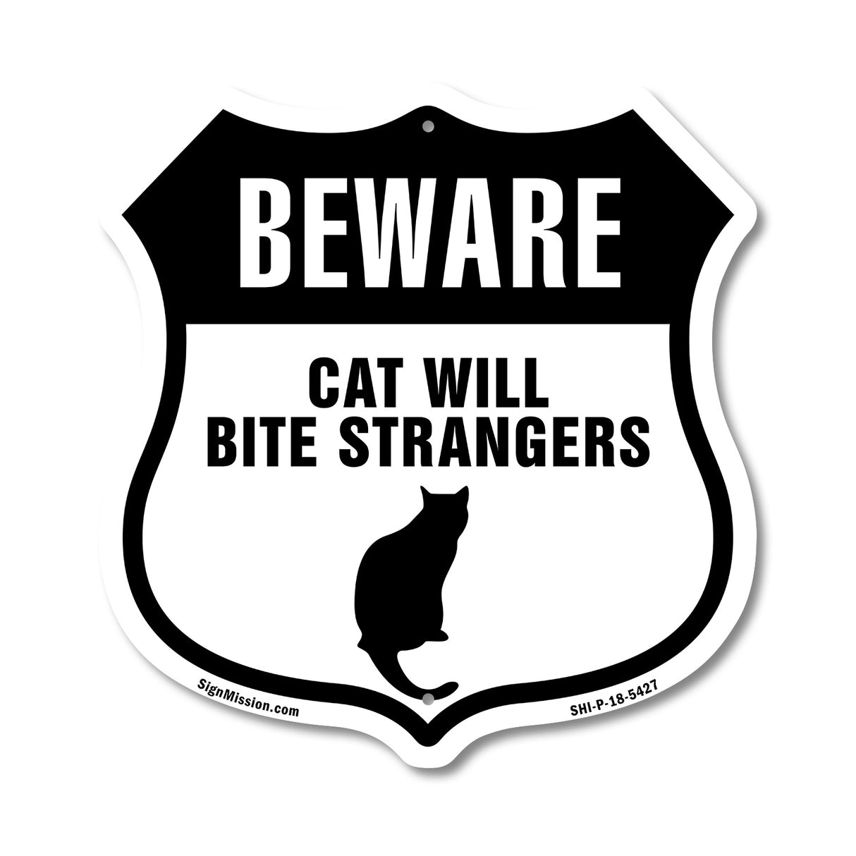 Beware Cat Will Bite Strangers