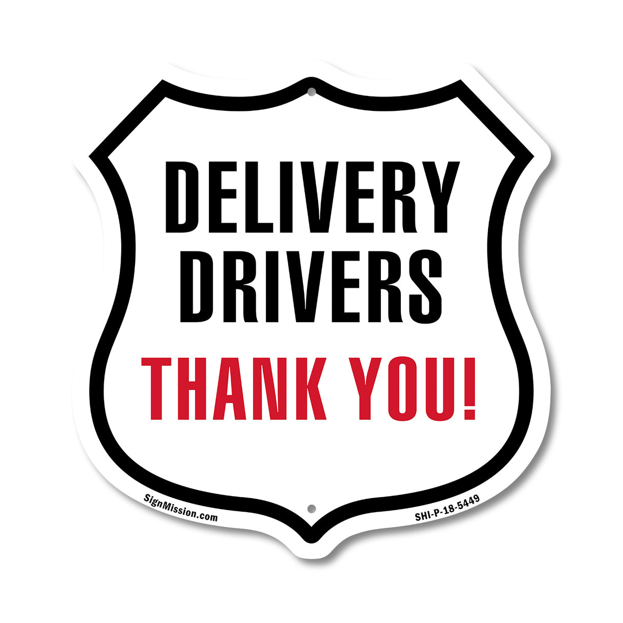 Delivery Drivers Thank You