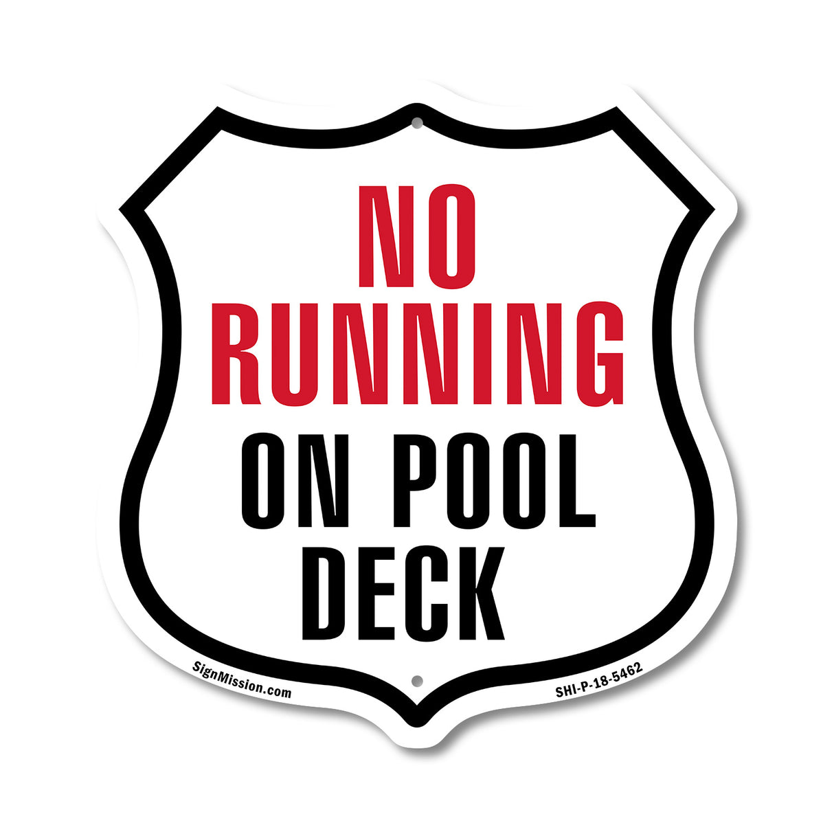 No Running On Pool Deck