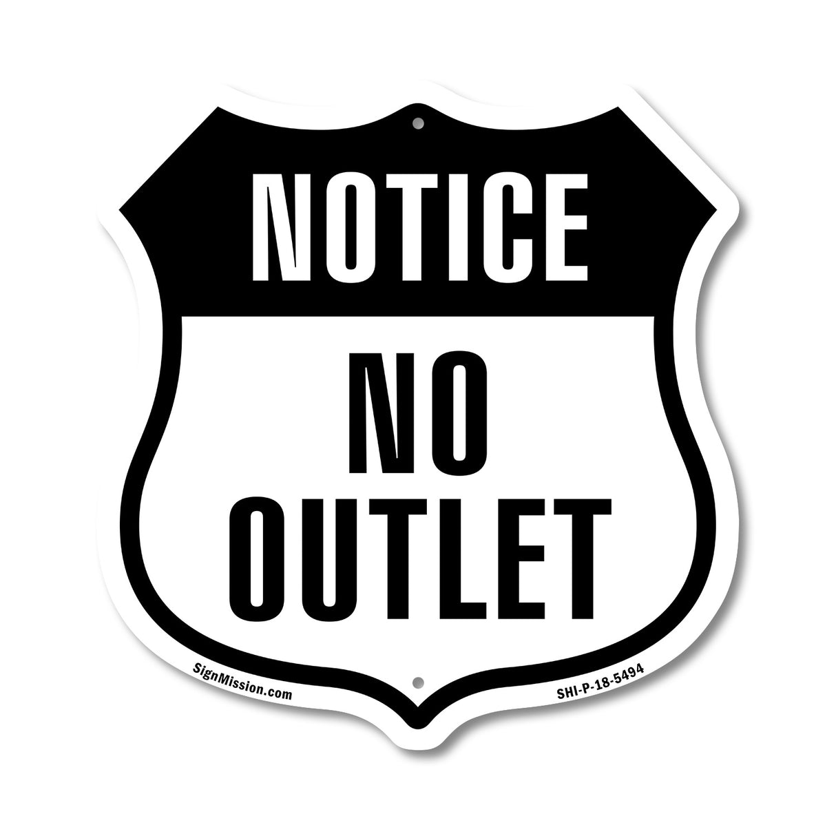 Notice No Outlet