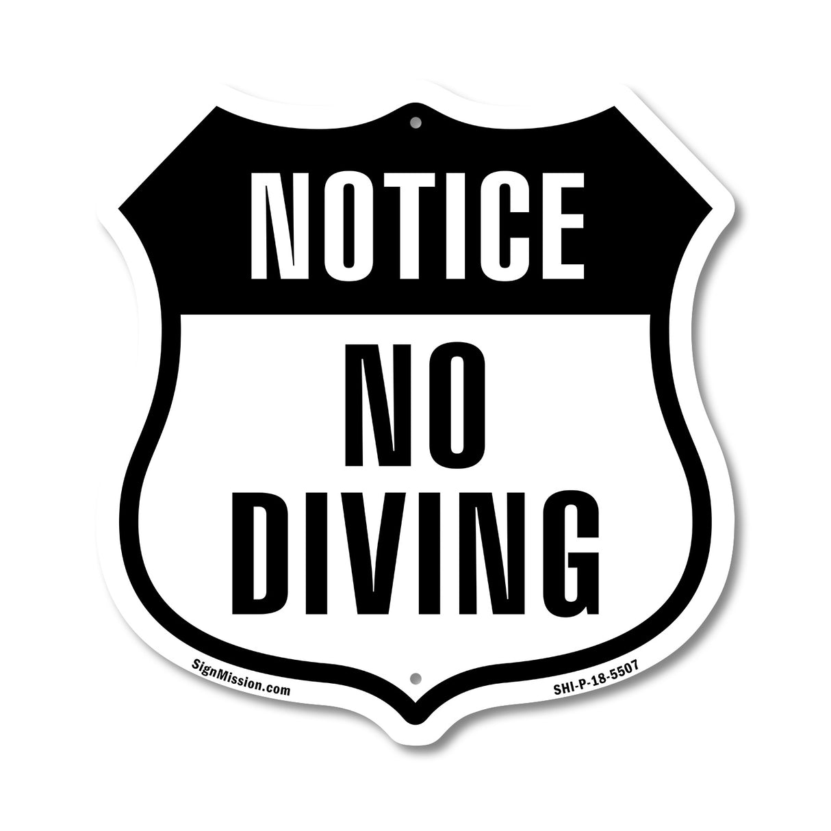 Notice No Diving