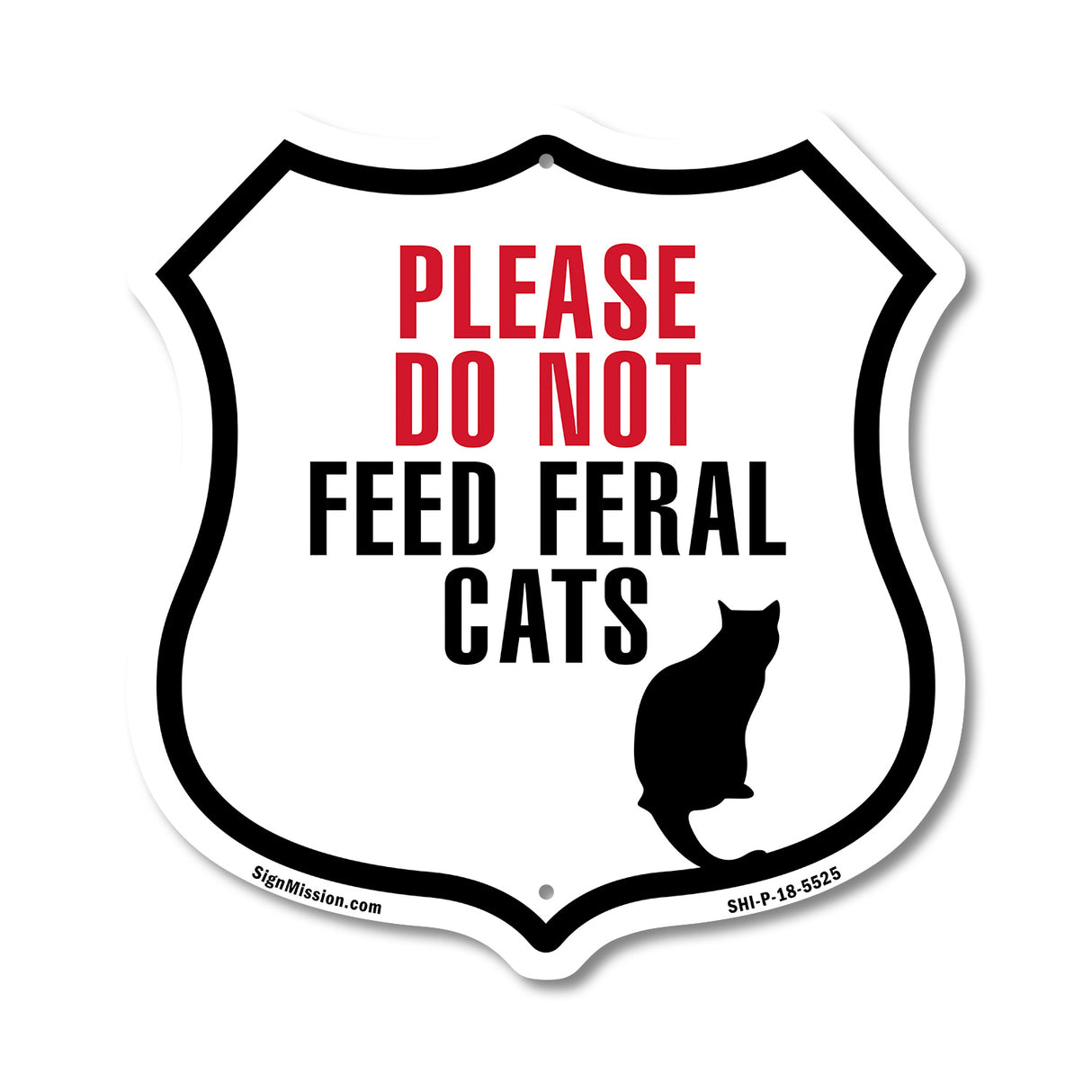 Please Do Not Feed Feral Cats