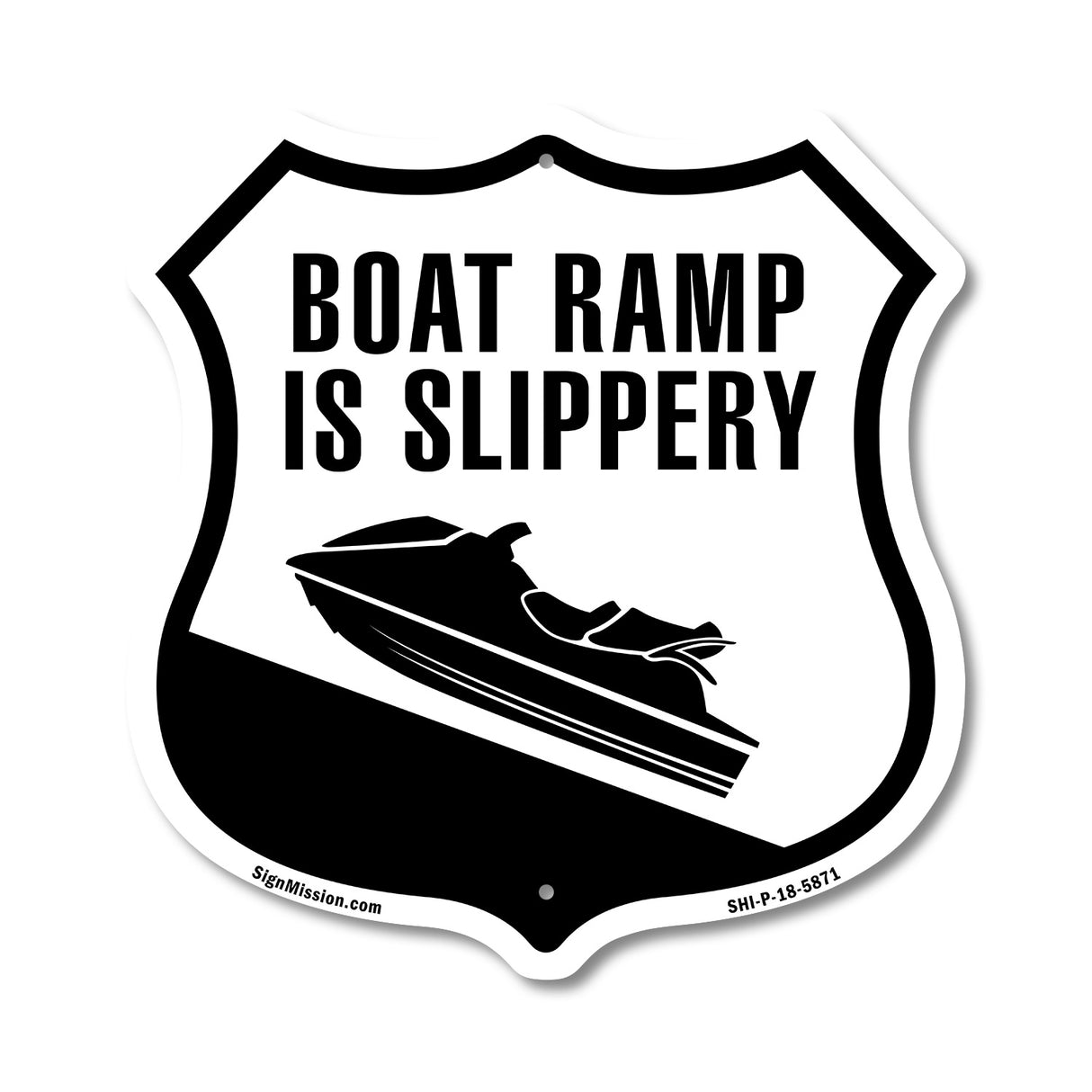 Boat Ramp Is Slippery