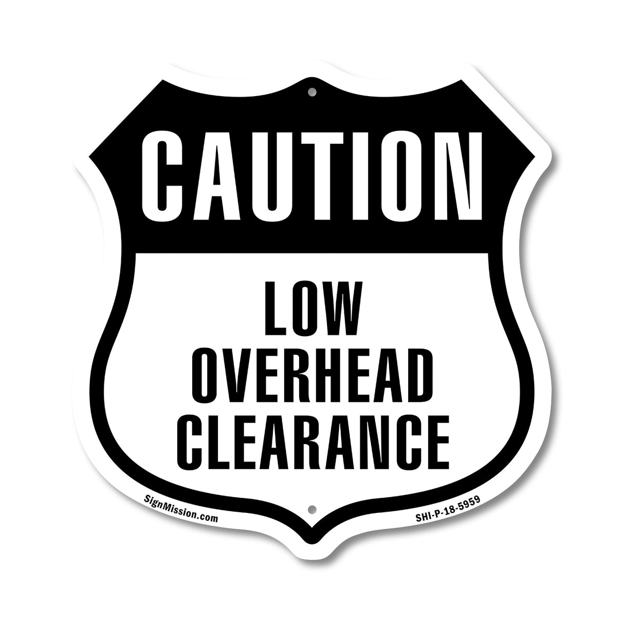 Caution Low Overhead Clearance