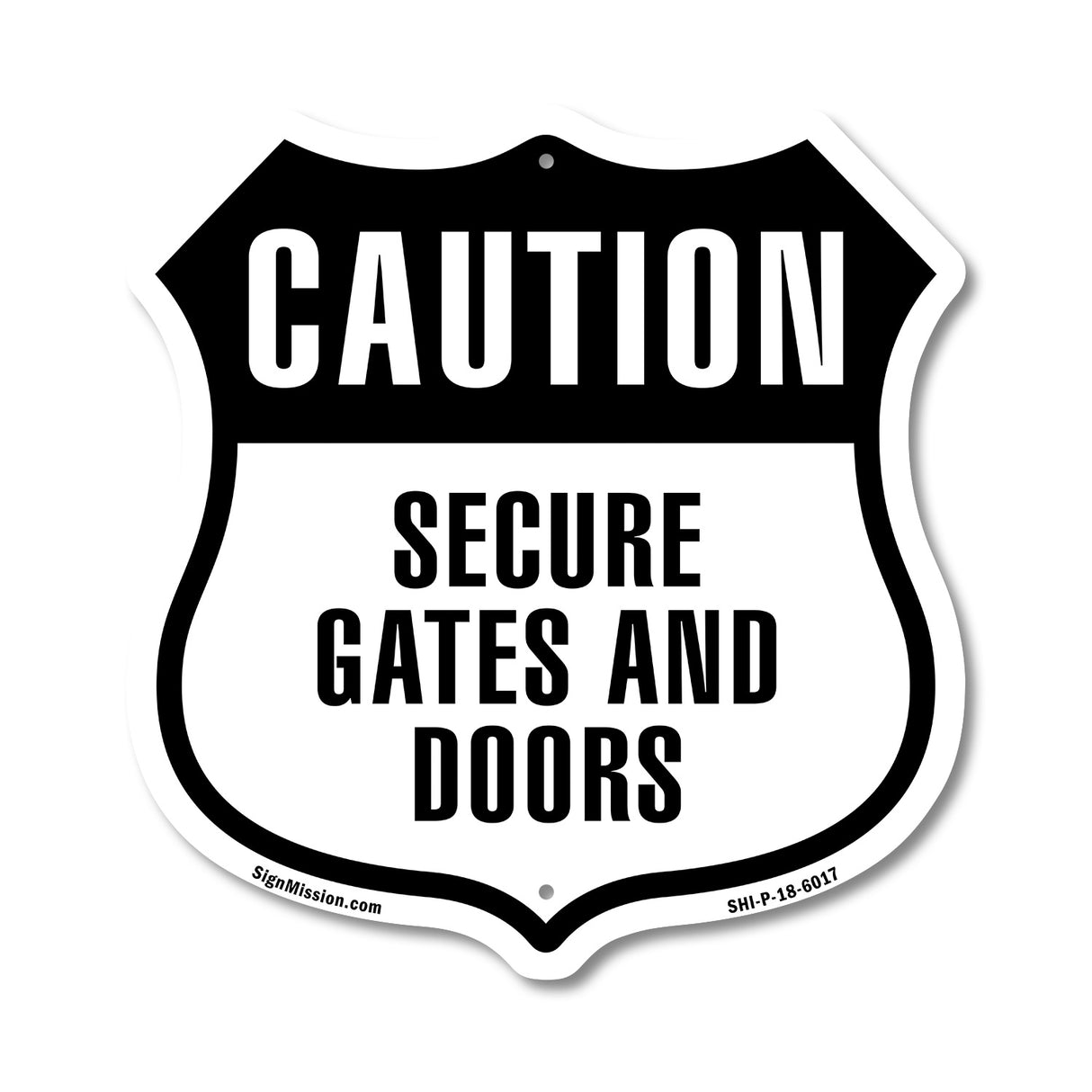 Caution Secure Gates and Doors