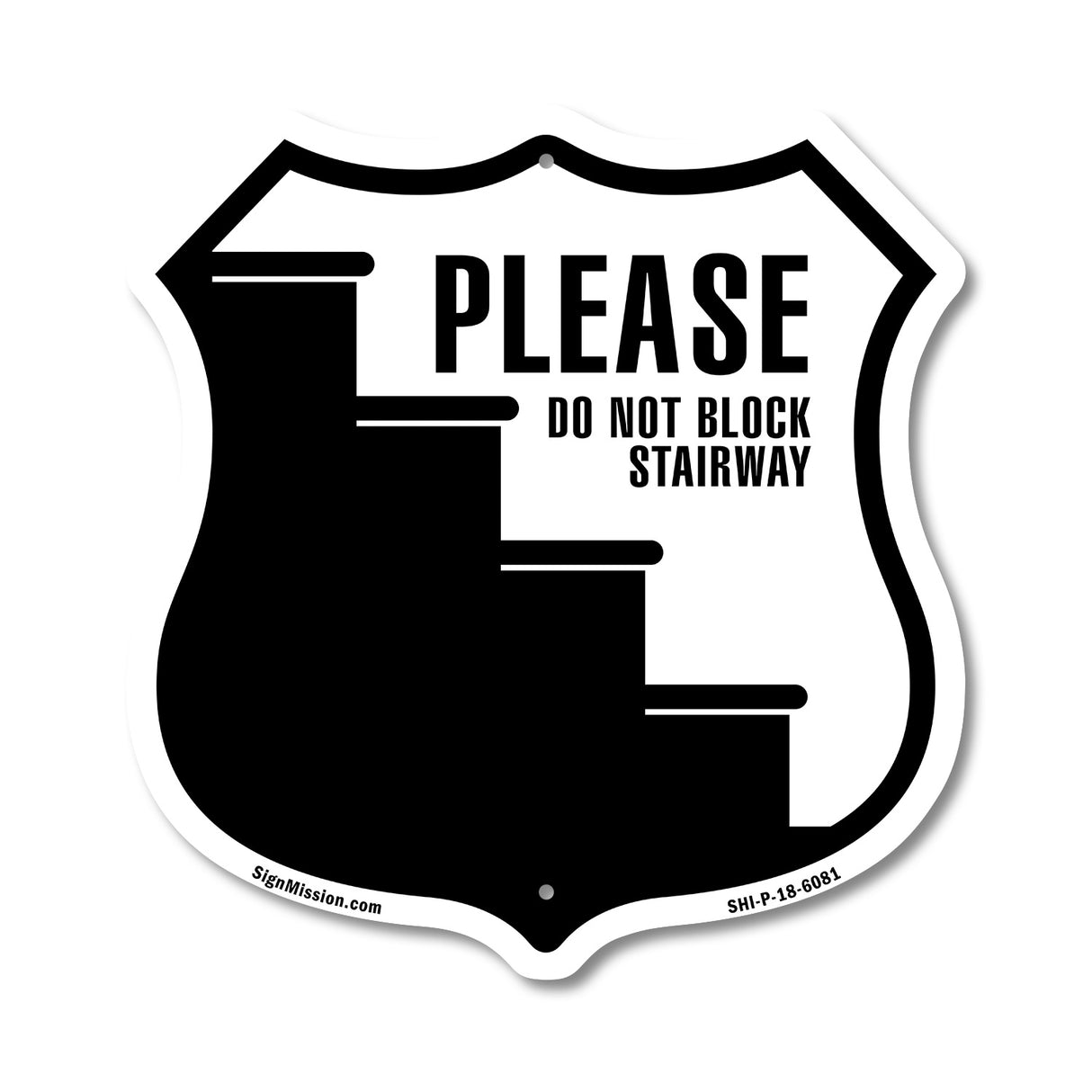 Please Do Not Block Stairway