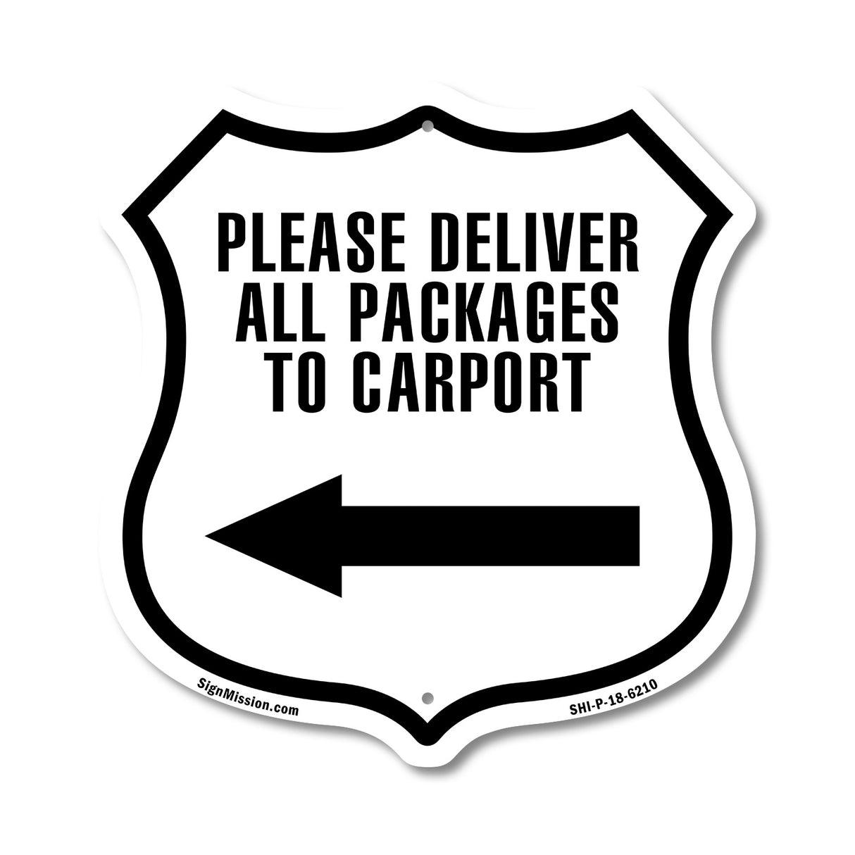 Please Deliver All Packages To Carport Left