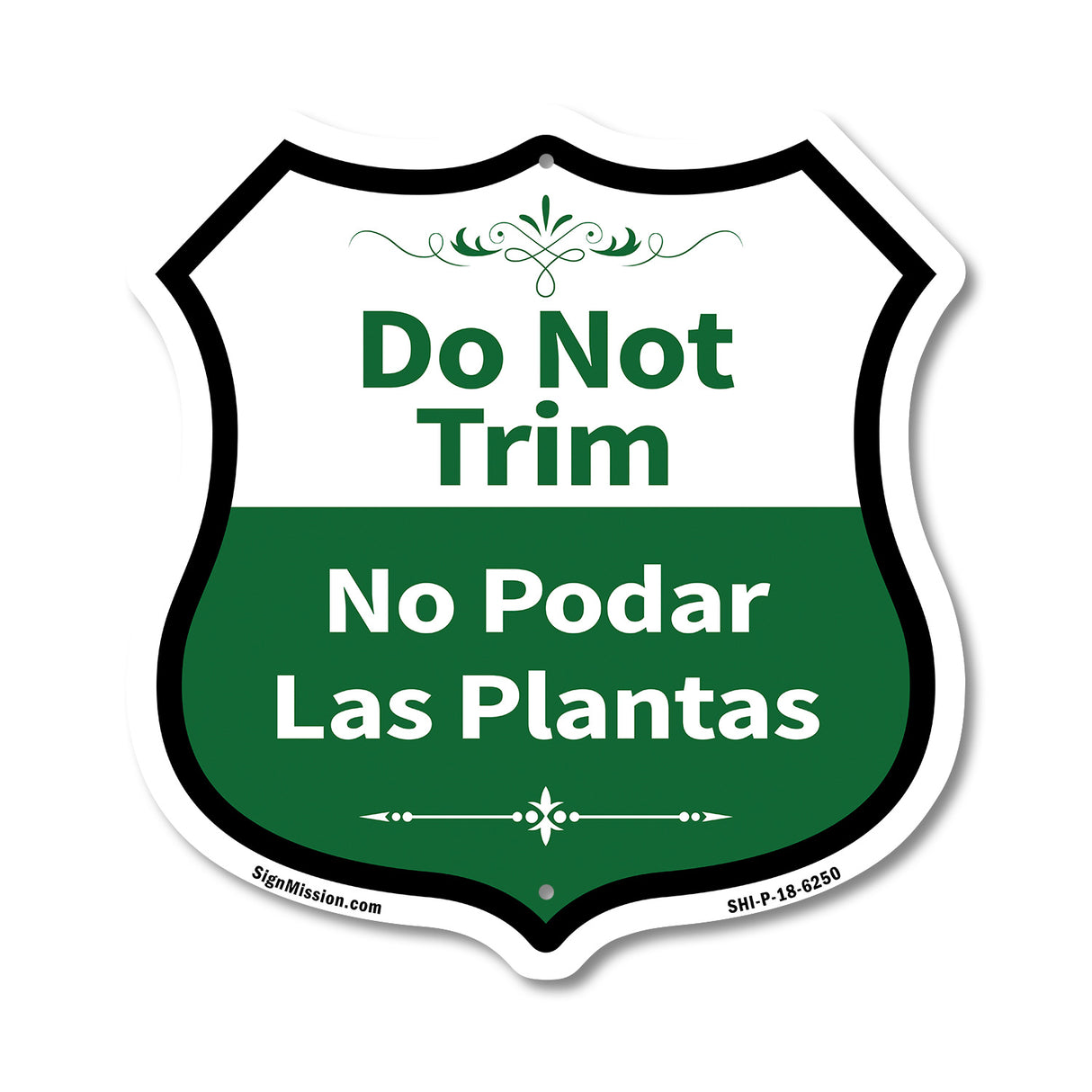 Do Not Trim Bilingual English / Spanish