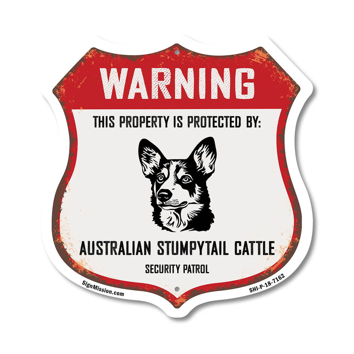 Warning This Property is Protected by Australian Stumpy Tail Cattle