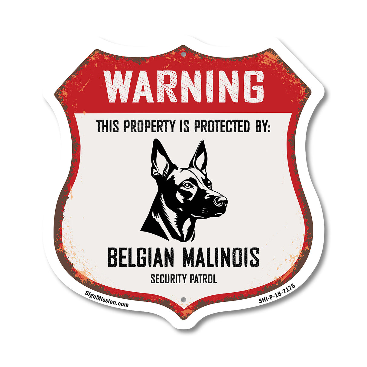 Warning This Property is Protected by Belgian Malinois
