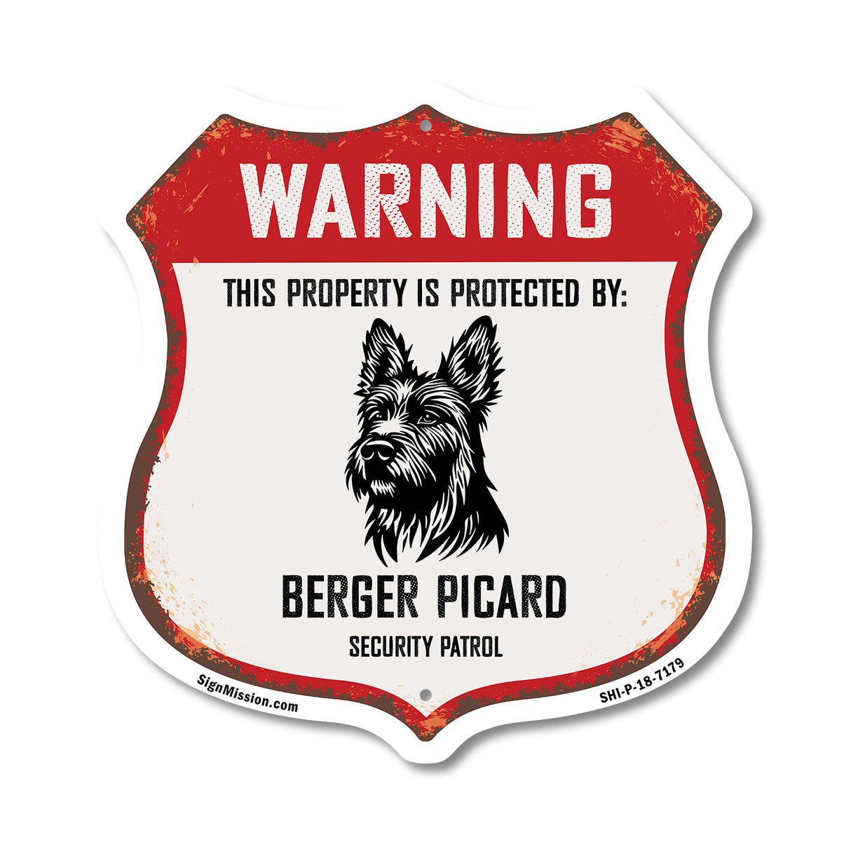 Warning This Property is Protected by Berger Picard