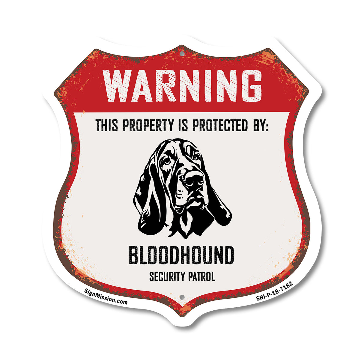 Warning This Property is Protected by Bloodhound