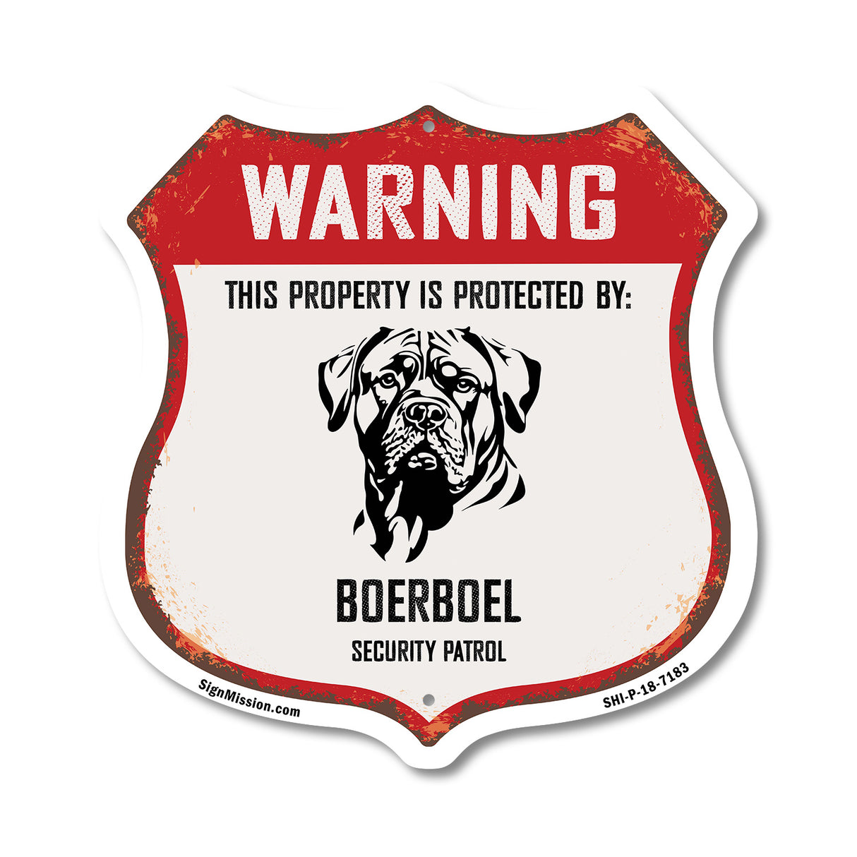Warning This Property is Protected by Boerboel