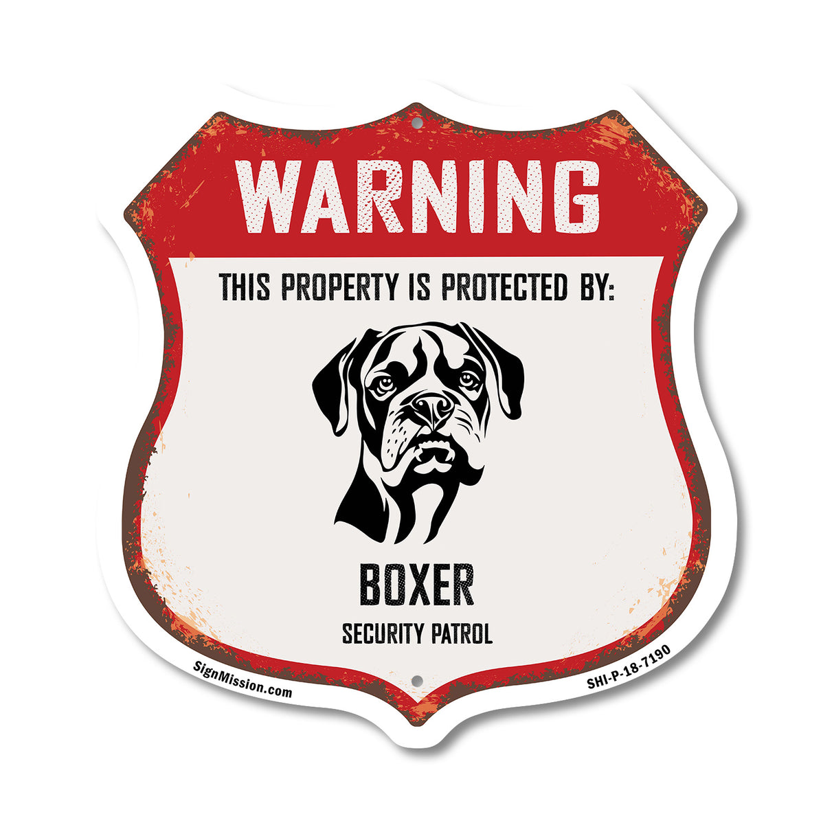 Warning This Property is Protected by Boxer