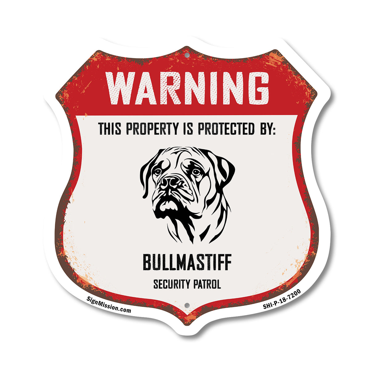 Warning This Property is Protected by Bullmastiff