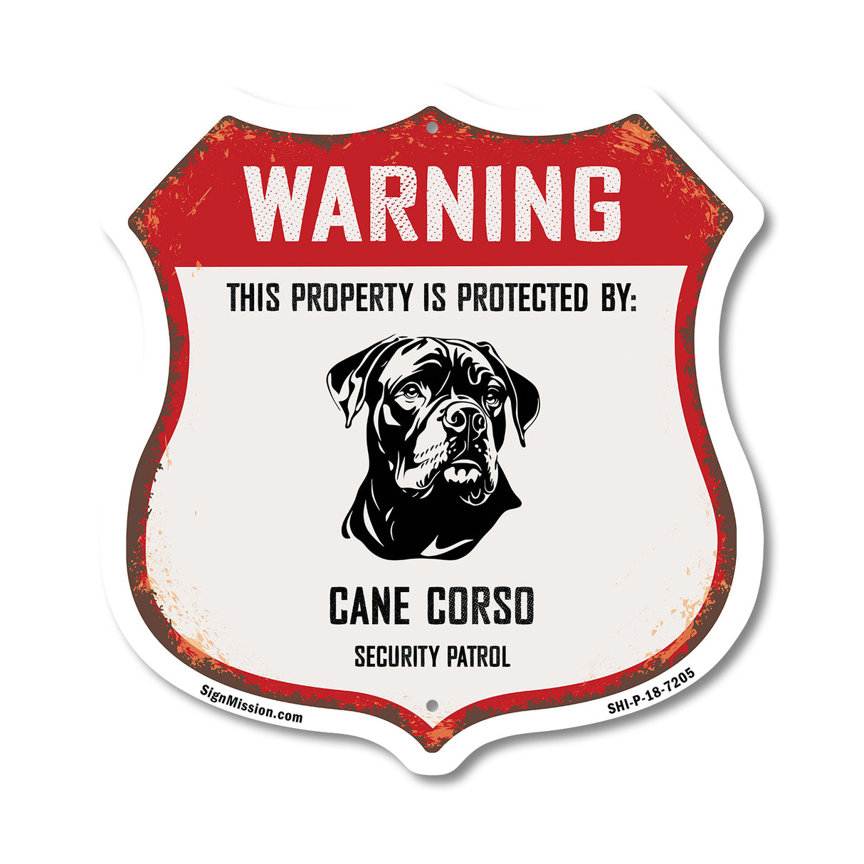 Warning This Property is Protected by Cane Corso