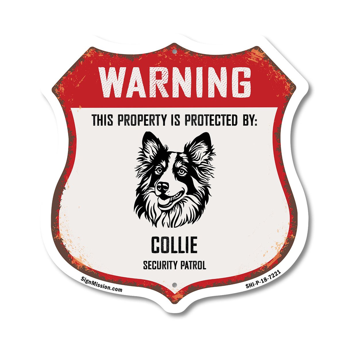 Warning This Property is Protected by Collie