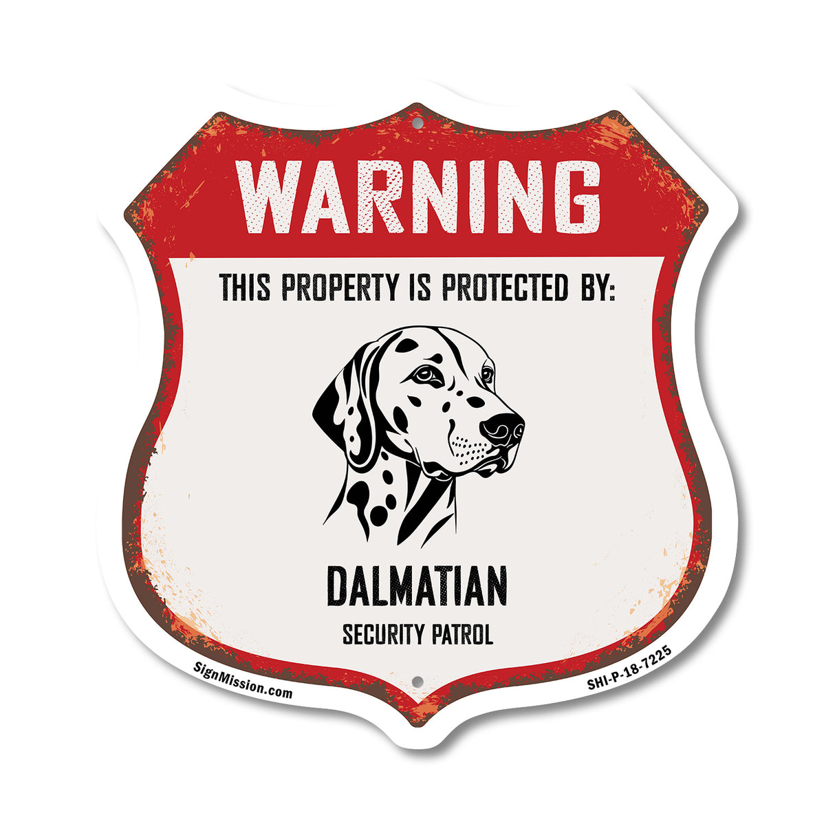Warning This Property is Protected by Dalmatian