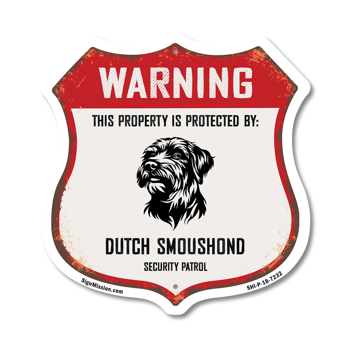 Warning This Property is Protected by Dutch Smoushond