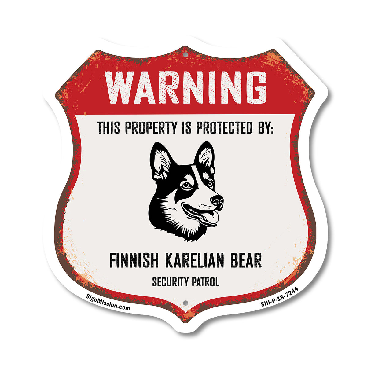 Warning This Property is Protected by Finnish Karelian Bear