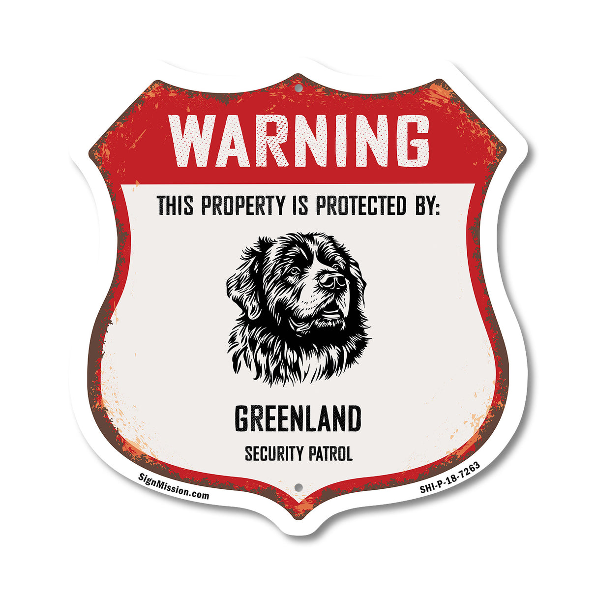 Warning This Property is Protected by Greenland