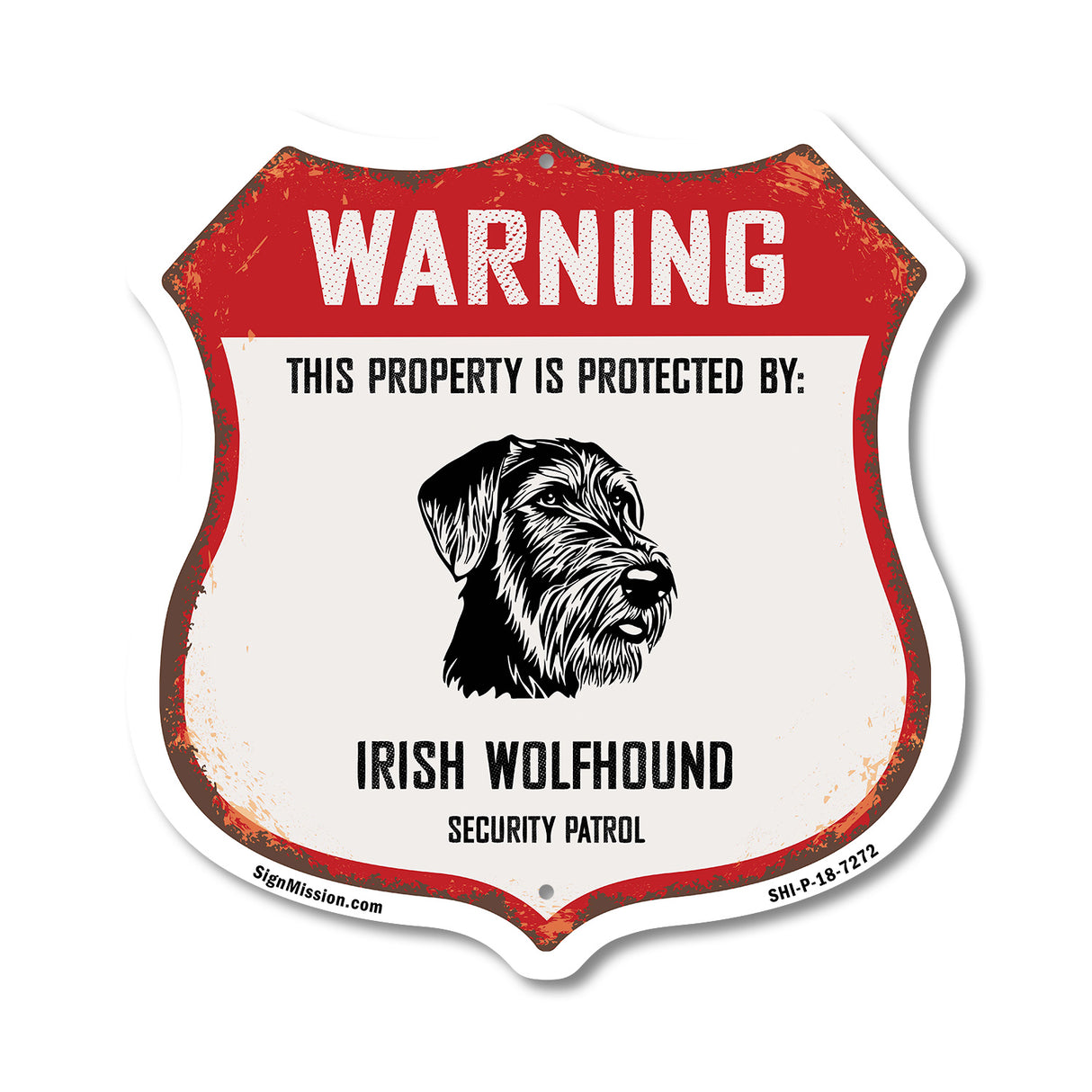 Warning This Property is Protected by Irish Wolfhound