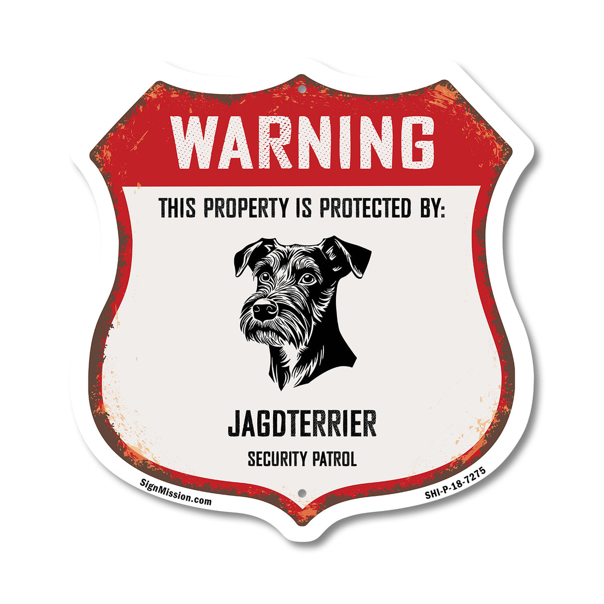Warning This Property is Protected by Jagdterrier