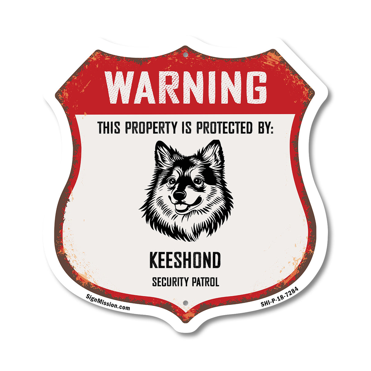 Warning This Property is Protected by Keeshond