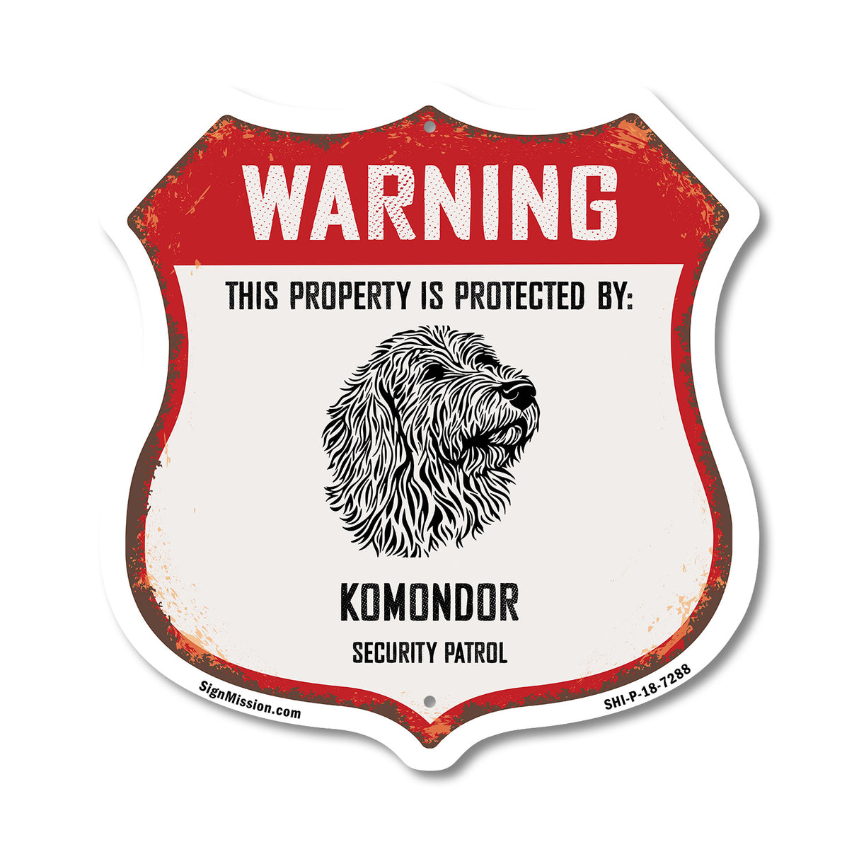 Warning This Property is Protected by Komondor
