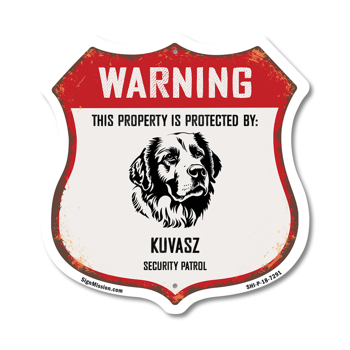 Warning This Property is Protected by Kuvasz
